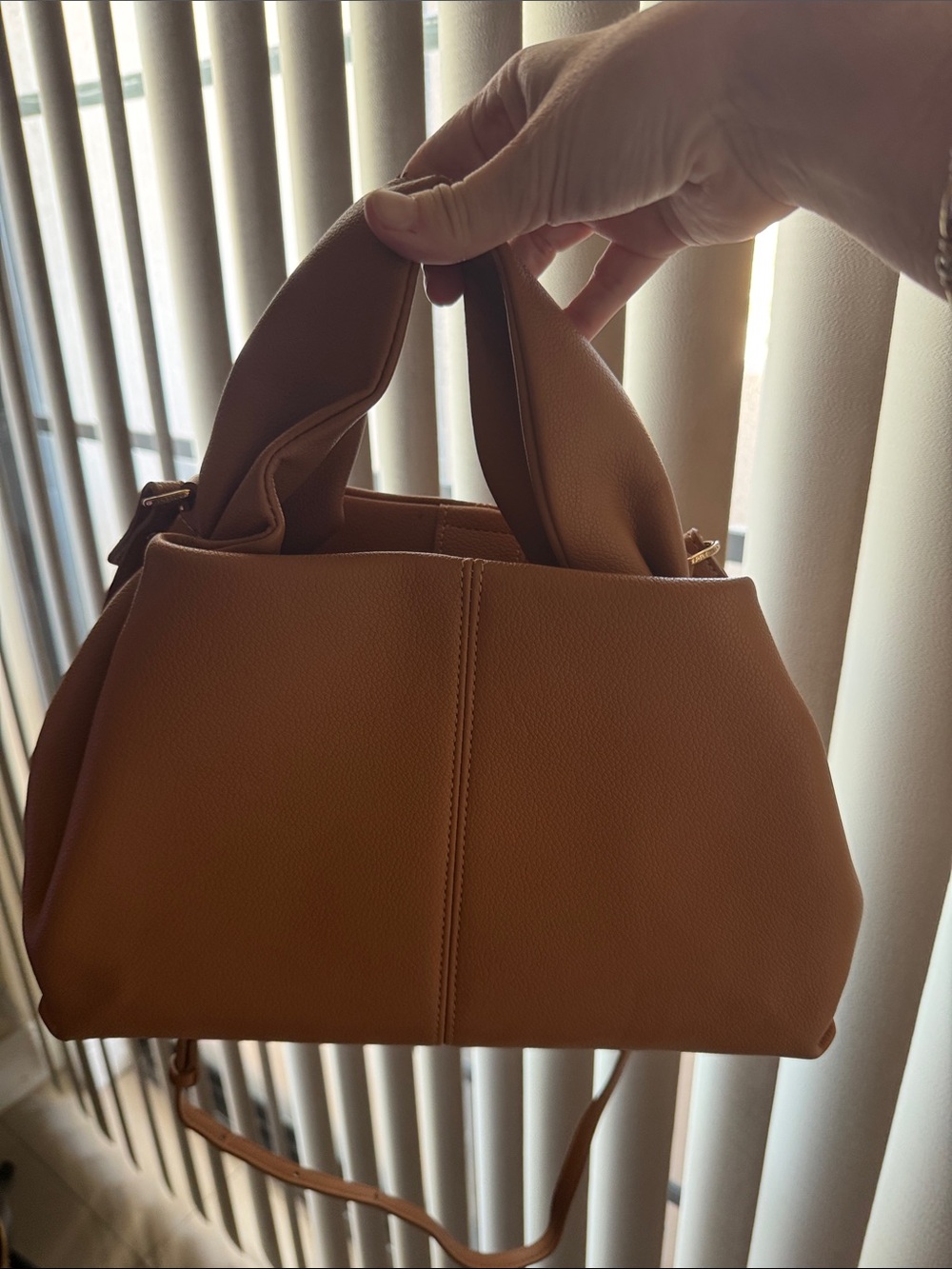 Polene Neuf Shoulder Bag in Tan - Picture 3 of 6